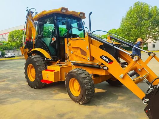 420F Używany ładowarka Caterpillar Backhoe CAT Wysokiej Prędkości Energooszczędna
