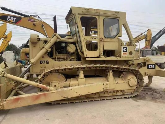 Mocny używany Caterpillar D7G Dozer Energooszczędność 6 Way Blade