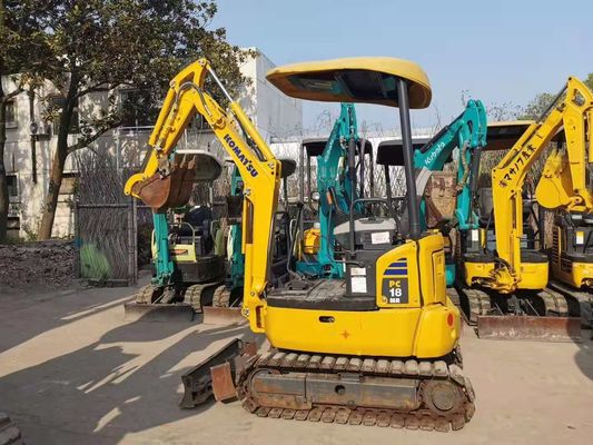 Pierwotny japoński PC18MR-3 Ekskawator Komatsu z drugiej ręki do kopalni i budownictwa