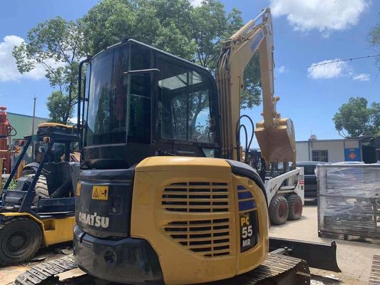 Używany PC50MR-2 Komatsu Mini Digger Zamknięta Kabina Na Placu Budowlanym