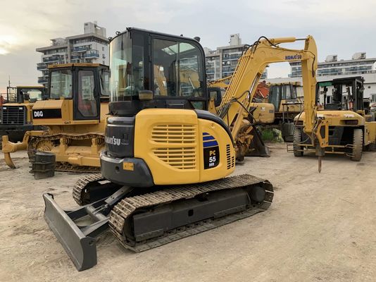 Komatsu PC55MR-2 używany grabarz Japonia Mini Size z młotkiem hydraulicznym