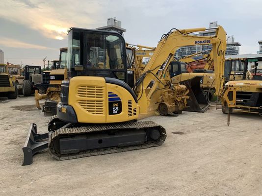 Komatsu PC55MR-2 używany grabarz Japonia Mini Size z młotkiem hydraulicznym