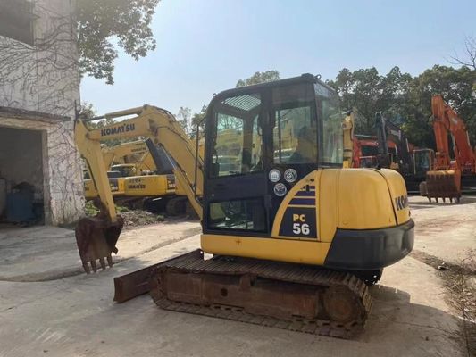 Oryginalny kolor używany Komatsu PC56MR-2 Mini Ekskawator w doskonałym stanie