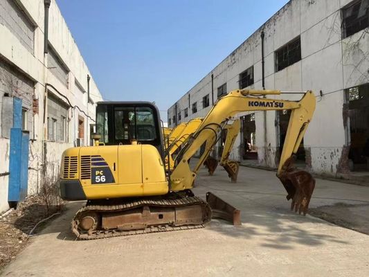 Oryginalny kolor używany Komatsu PC56MR-2 Mini Ekskawator w doskonałym stanie