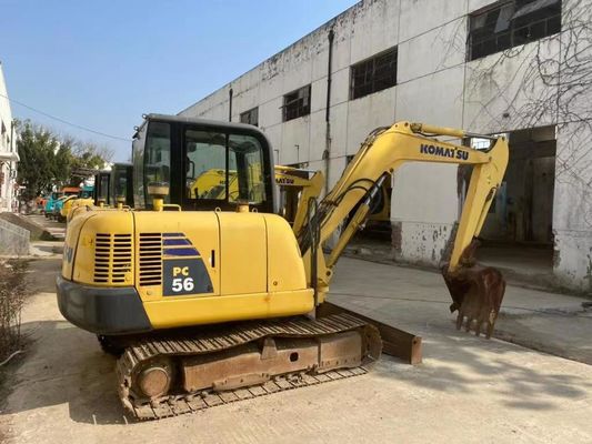 Oryginalny kolor używany Komatsu PC56MR-2 Mini Ekskawator w doskonałym stanie