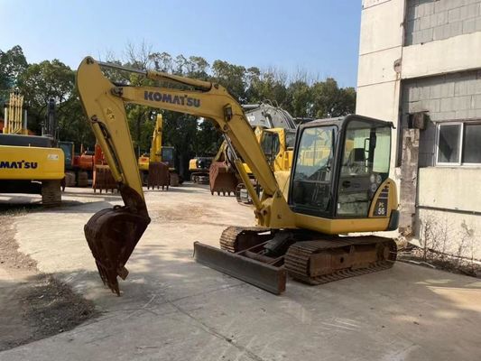 Oryginalny kolor używany Komatsu PC56MR-2 Mini Ekskawator w doskonałym stanie