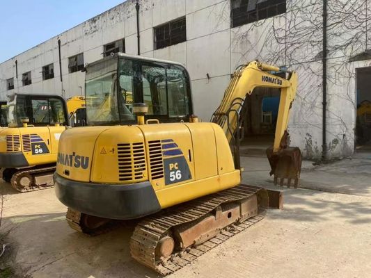 Oryginalny kolor używany Komatsu PC56MR-2 Mini Ekskawator w doskonałym stanie