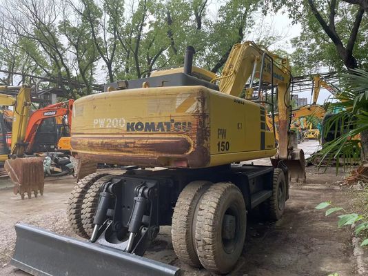 Kompaktny Japonia Używany Koparnik Komatsu PC150W-6 Używany Koparnik Kołowy