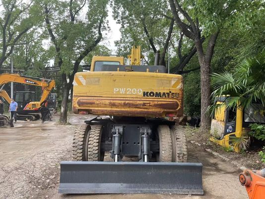 Kompaktny Japonia Używany Koparnik Komatsu PC150W-6 Używany Koparnik Kołowy