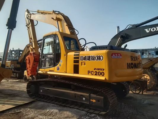 Japonia Używana Komatsu PC220 6 Koparka Łatwa obsługa z młotkiem hydraulicznym