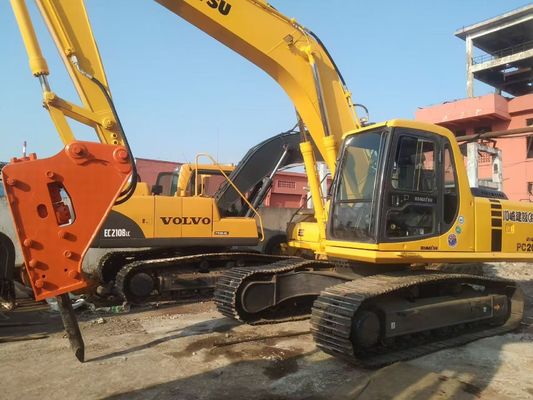 Japonia Używana Komatsu PC220 6 Koparka Łatwa obsługa z młotkiem hydraulicznym