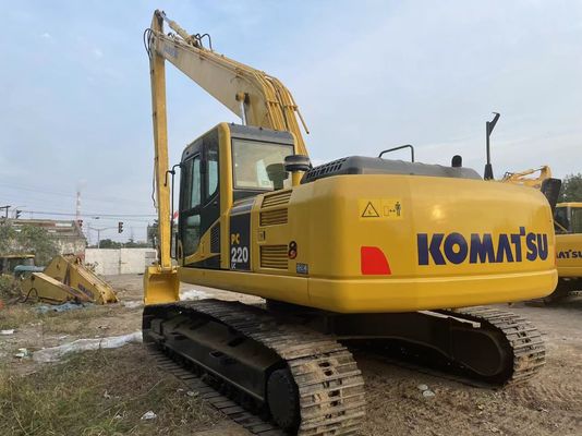 /Japonia /Używany koparz Komatsu PC220-7 /Wędrowca z 18 metrów długim ramieniem