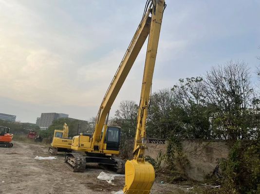 /Japonia /Używany koparz Komatsu PC220-7 /Wędrowca z 18 metrów długim ramieniem