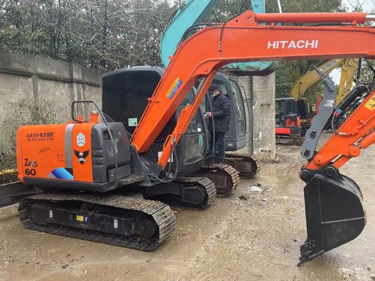 Oryginalny Japonia używany Hitachi ZX60 Mini Excavator z hydraulicznym kciukiem