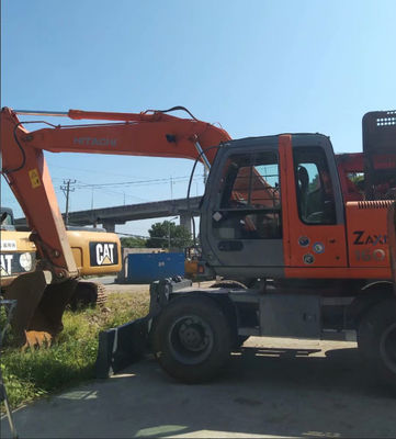 Oryginalny kolor Używany Ekskawator kołowy Hitachi ZX160W W dobrym stanie