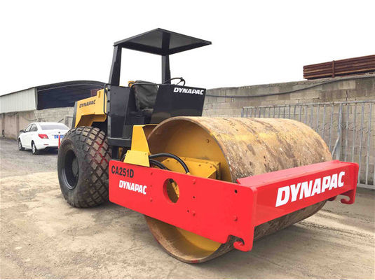 CA251D Wibracjonal Smooth Drum Używany Dynapac Roller Z Dużą Mocą