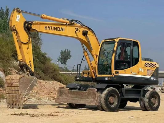 Hyundai R150W-9 Ekskawator z używanymi kółkami 2015 Wysoka precyzja do budowy