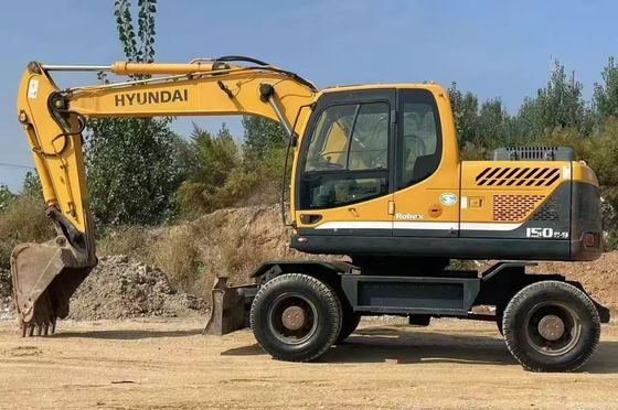 Hyundai R150W-9 Ekskawator z używanymi kółkami 2015 Wysoka precyzja do budowy