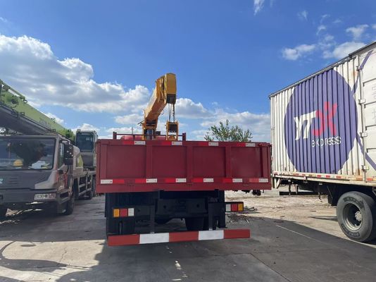 8 ton XCMG SQS200-4 ciężarówka zamontowana używany dźwig z DongFeng ciężarówka 2019 rok