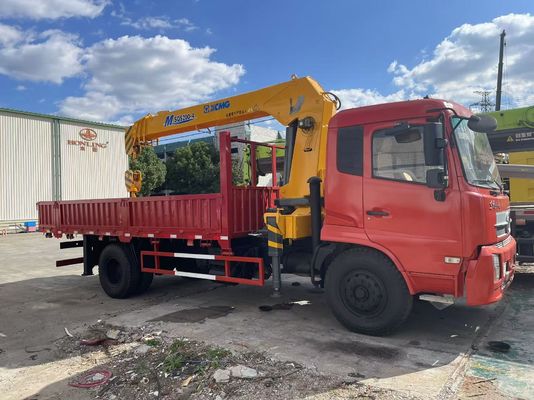 8 ton XCMG SQS200-4 ciężarówka zamontowana używany dźwig z DongFeng ciężarówka 2019 rok