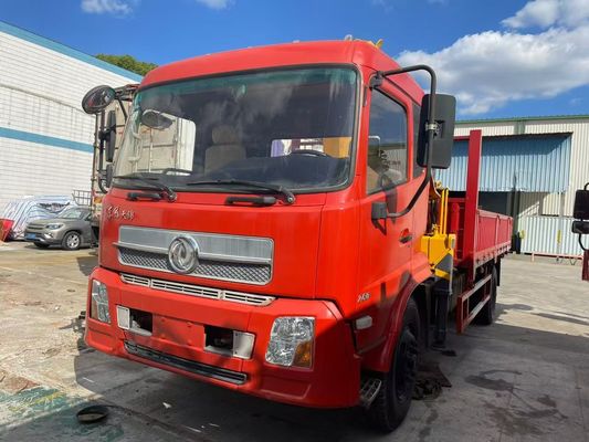 8 ton XCMG SQS200-4 ciężarówka zamontowana używany dźwig z DongFeng ciężarówka 2019 rok