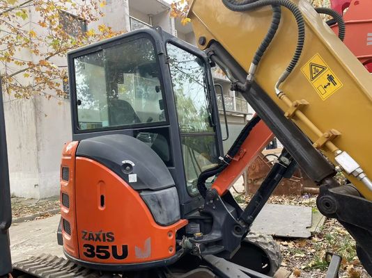 Oryginalny Japonia używany Hitachi ZX35U-5N Mini Ekskawator W doskonałym stanie/Used Japanese Mini Excavator With Swing Arm And EPA Engine