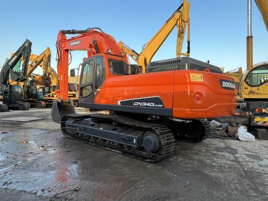 Kolor odfarbowany używany grabarz Doosan DX340LC-9C w doskonałym stanie