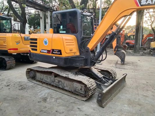 2020 Rok używany SANY SY60C-9 Mini Excavator Crawler Oryginalny kolor