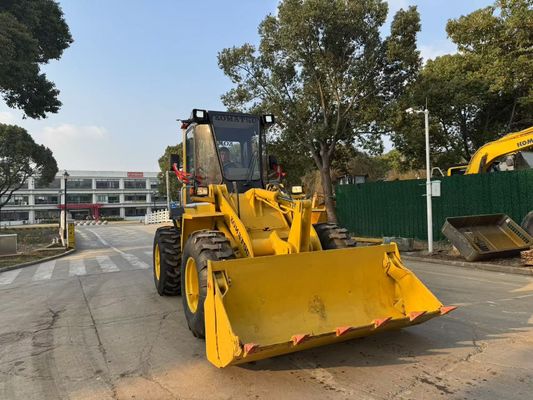 Oryginalny Japoński używany Komatsu WA100-1 Ładowarki kołowe pracujące w ogrodzie