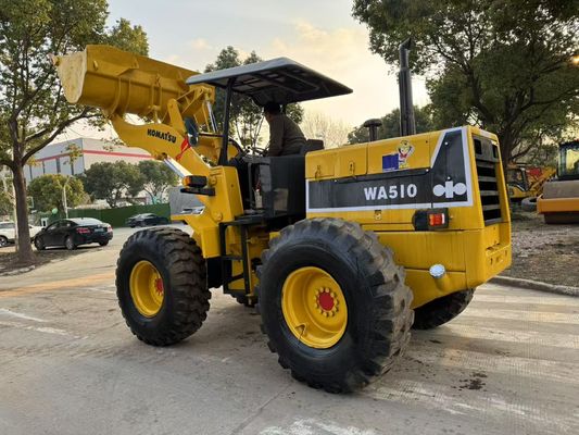 Oryginalny Japoński używany Komatsu WA510 Mini Ładowarki Kołowe Pracują w dobrym stanie