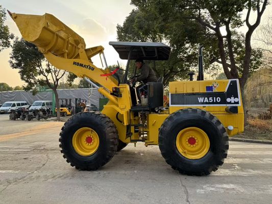 Oryginalny Japoński używany Komatsu WA510 Mini Ładowarki Kołowe Pracują w dobrym stanie
