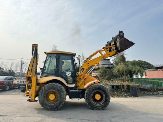 Oryginalny brytyjski używany ładowarka JCB 4CX z czterema w jednym wiadrze / używany ładowarka JCB na gorąco