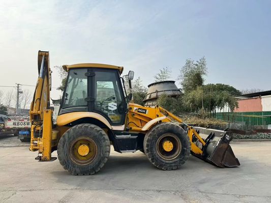 Oryginalny brytyjski używany ładowarka JCB 4CX z czterema w jednym wiadrze / używany ładowarka JCB na gorąco