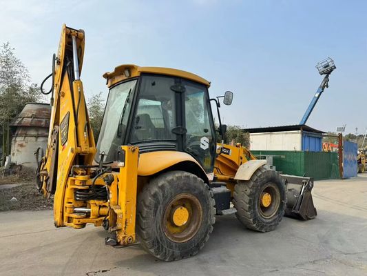 Oryginalny brytyjski używany ładowarka JCB 4CX z czterema w jednym wiadrze / używany ładowarka JCB na gorąco