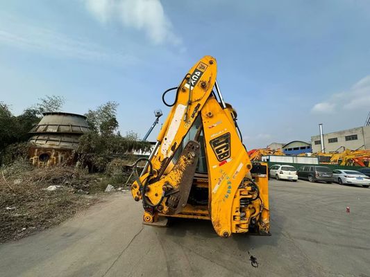 Oryginalny brytyjski używany ładowarka JCB 4CX z czterema w jednym wiadrze / używany ładowarka JCB na gorąco