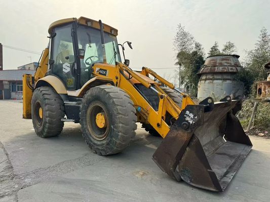 Oryginalny brytyjski używany ładowarka JCB 4CX z czterema w jednym wiadrze / używany ładowarka JCB na gorąco