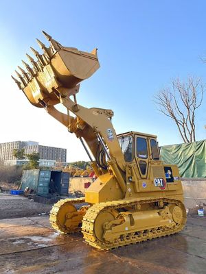 Kolor odfarbowany używany ładowarka Caterpillar 973 w doskonałym stanie