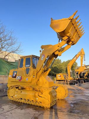 Kolor odfarbowany używany ładowarka Caterpillar 973 w doskonałym stanie