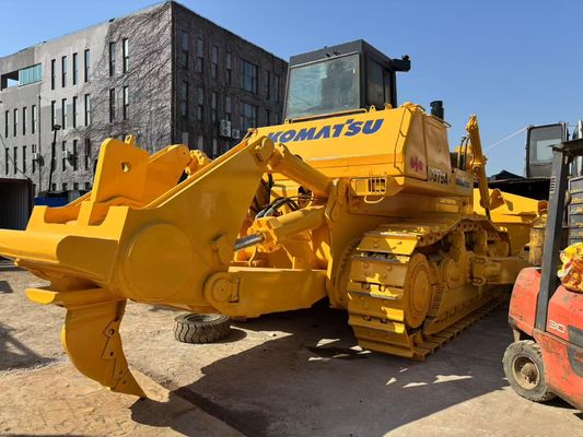Oryginalny Japoński używany buldozer Komatsu D375A z hydraulicznym rozdzieraczem